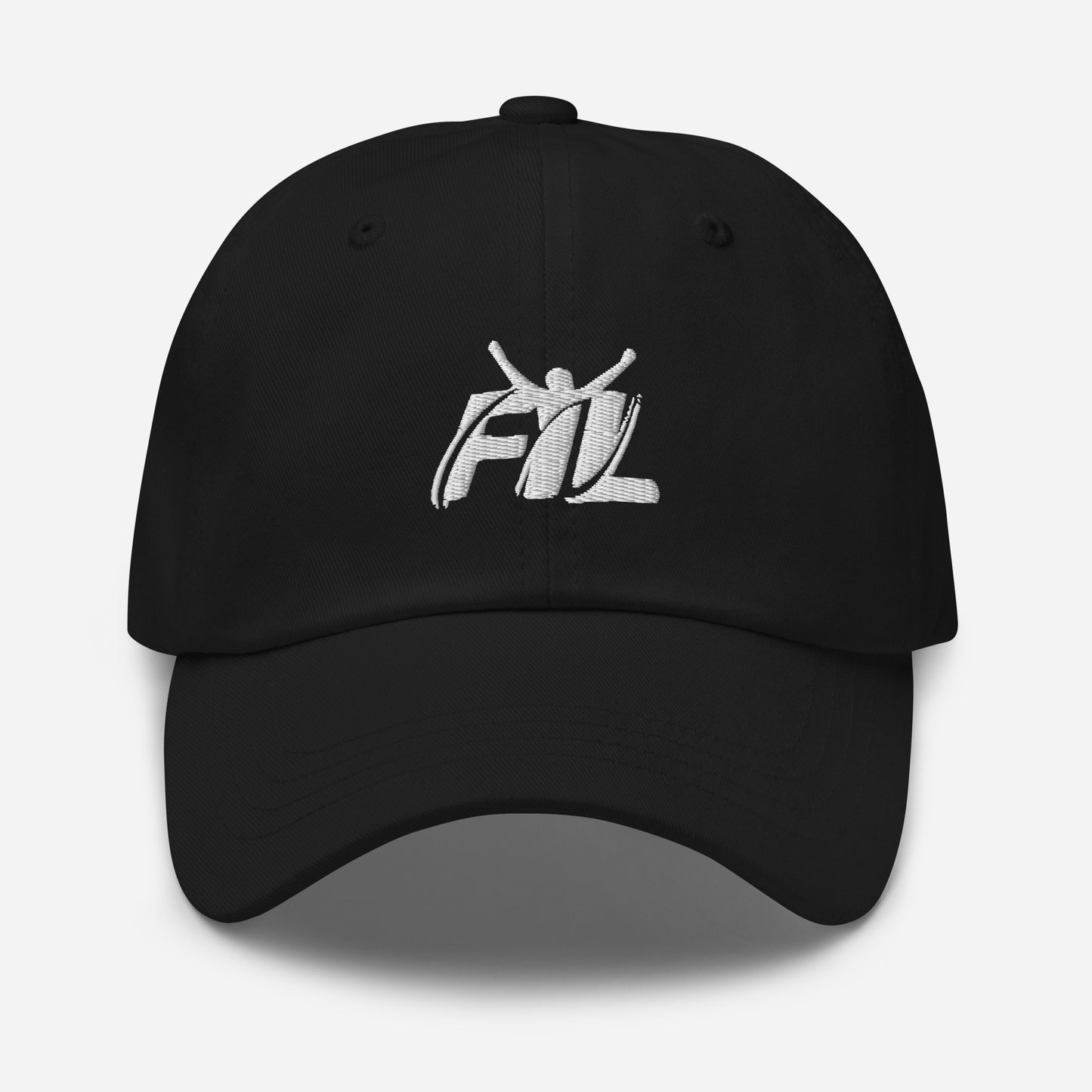 Men's FYL Dad hat w/ white male logo (embroidered)