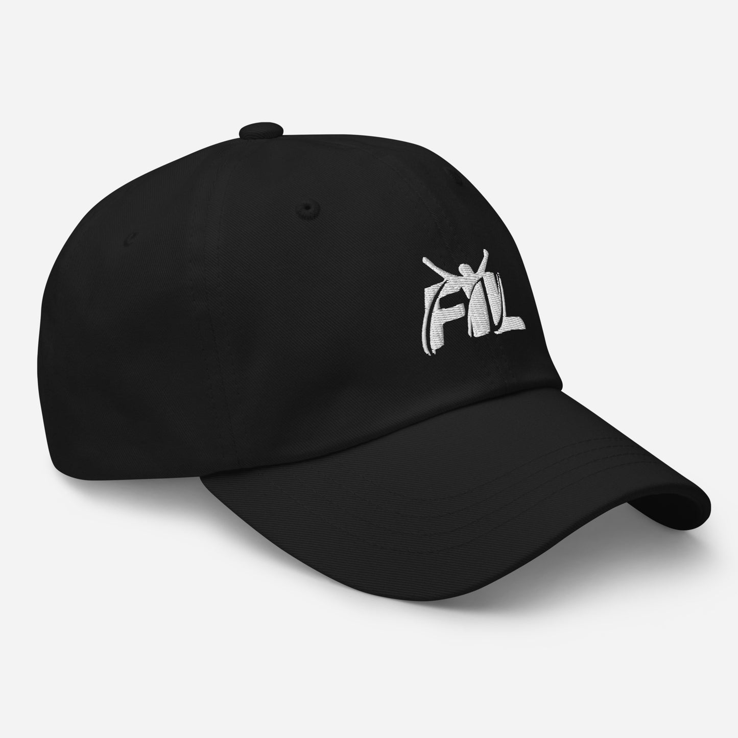 Men's FYL Dad hat w/ white male logo (embroidered)