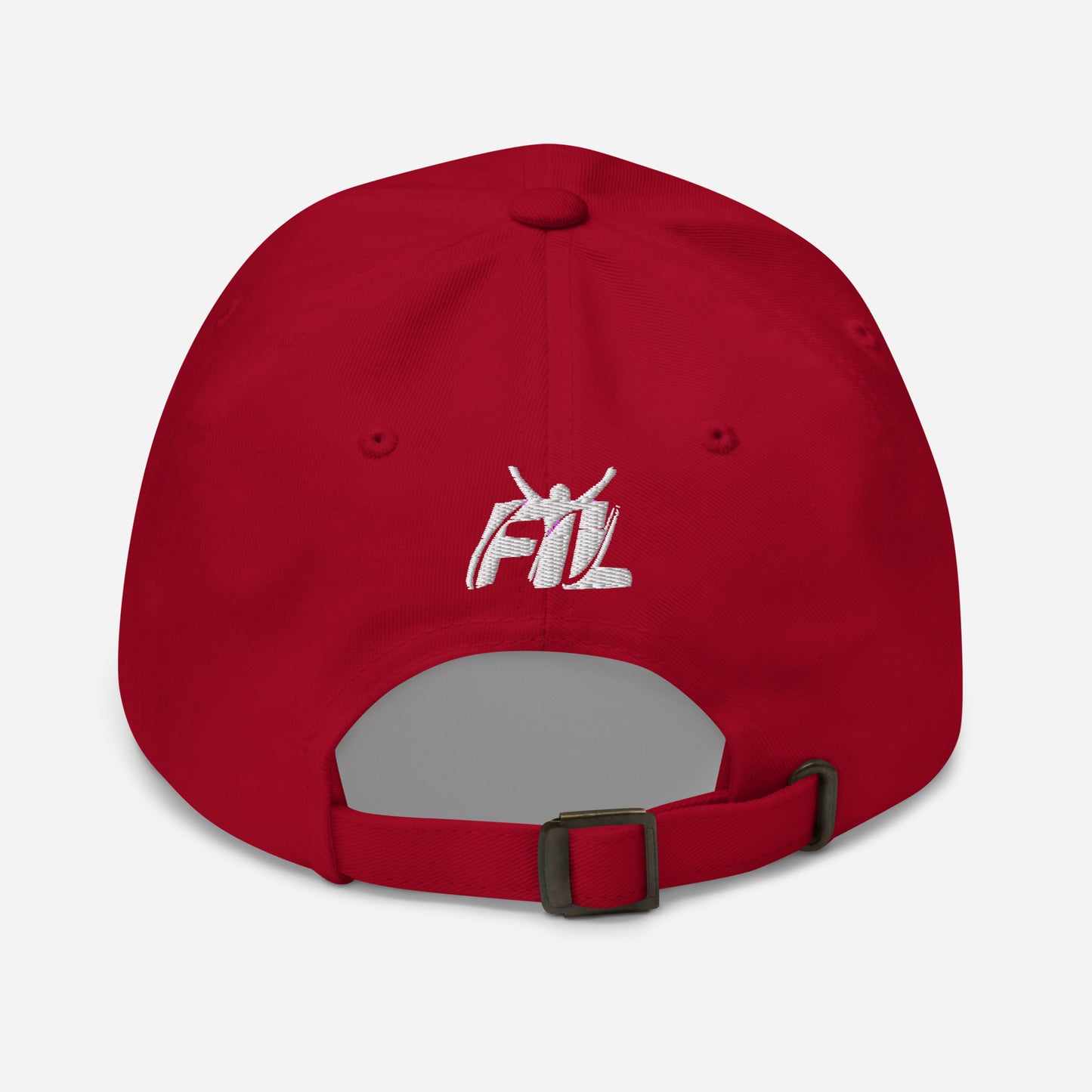 Men's FYL Dad hat w/ white male logo (embroidered)