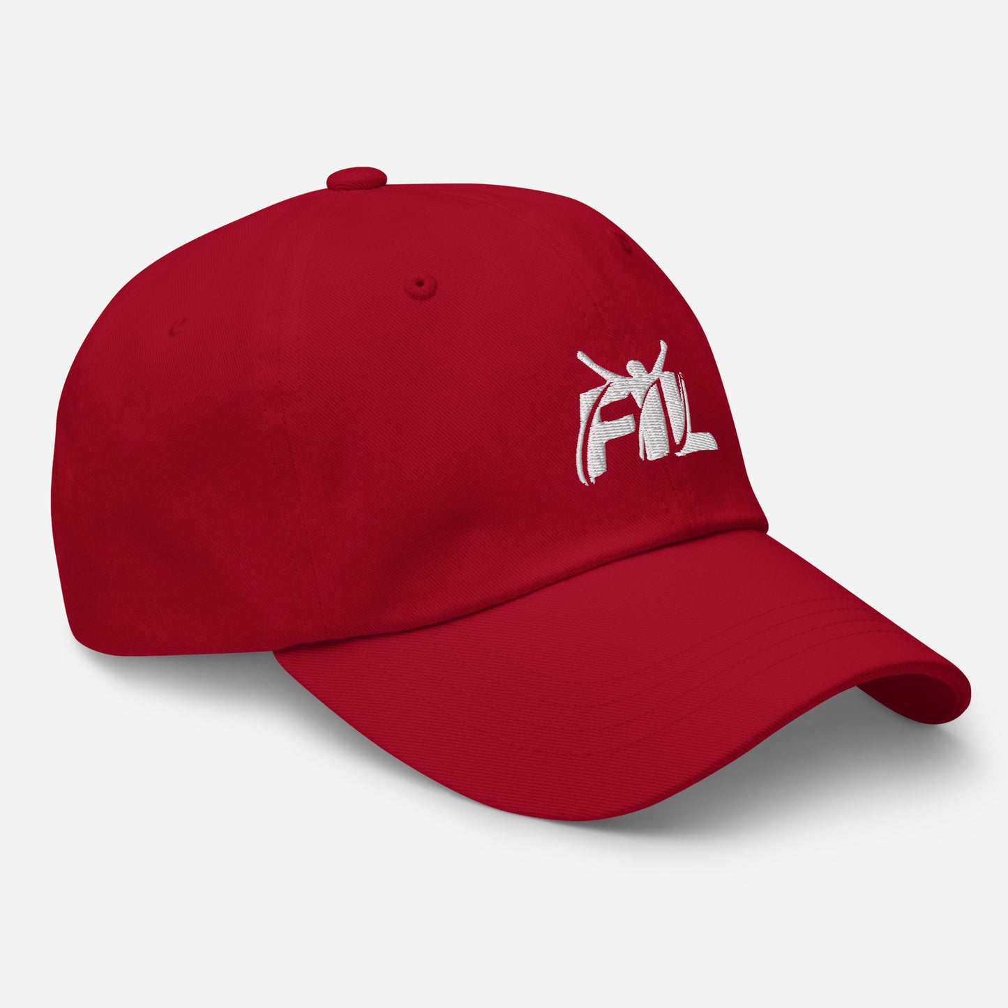 Men's FYL Dad hat w/ white male logo (embroidered)
