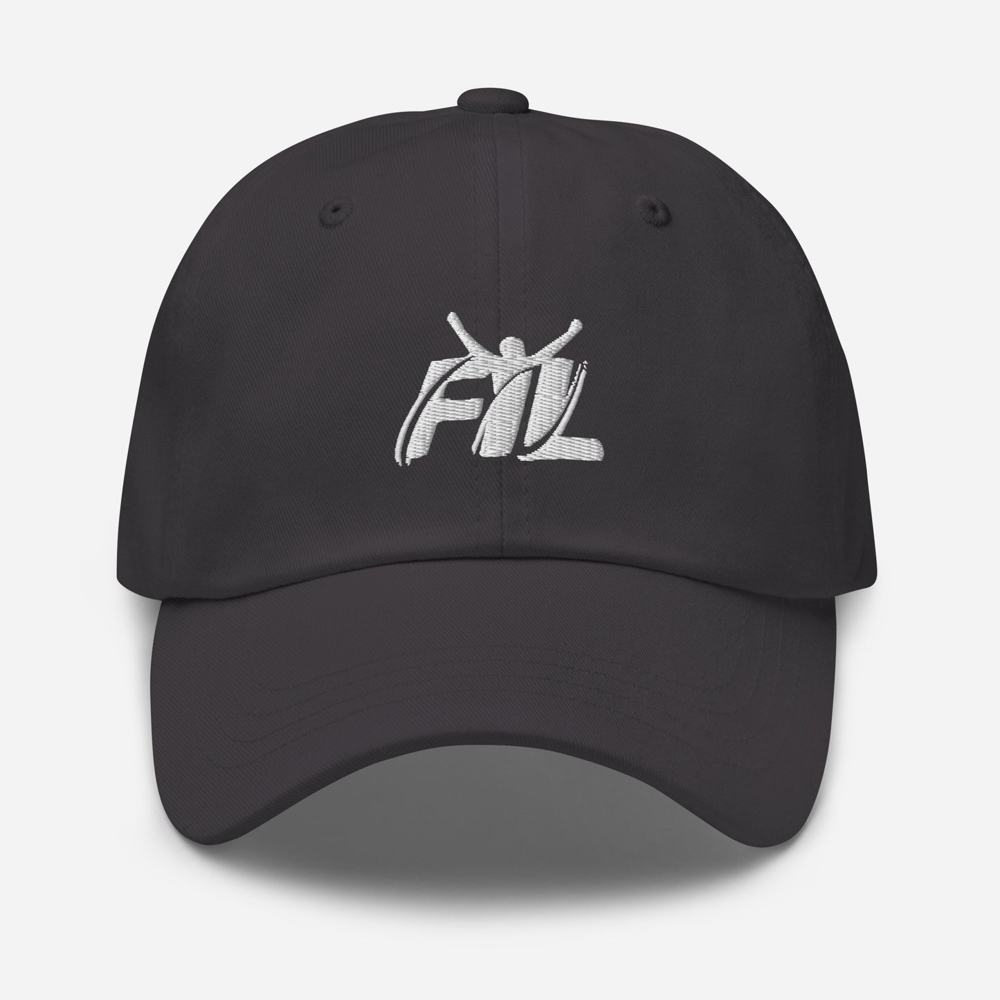 Men's FYL Dad hat w/ white male logo (embroidered)