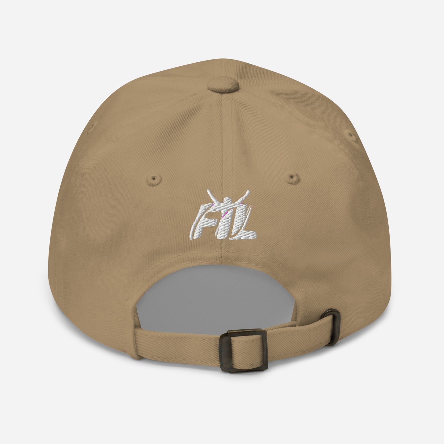 Men's FYL Dad hat w/ white male logo (embroidered)
