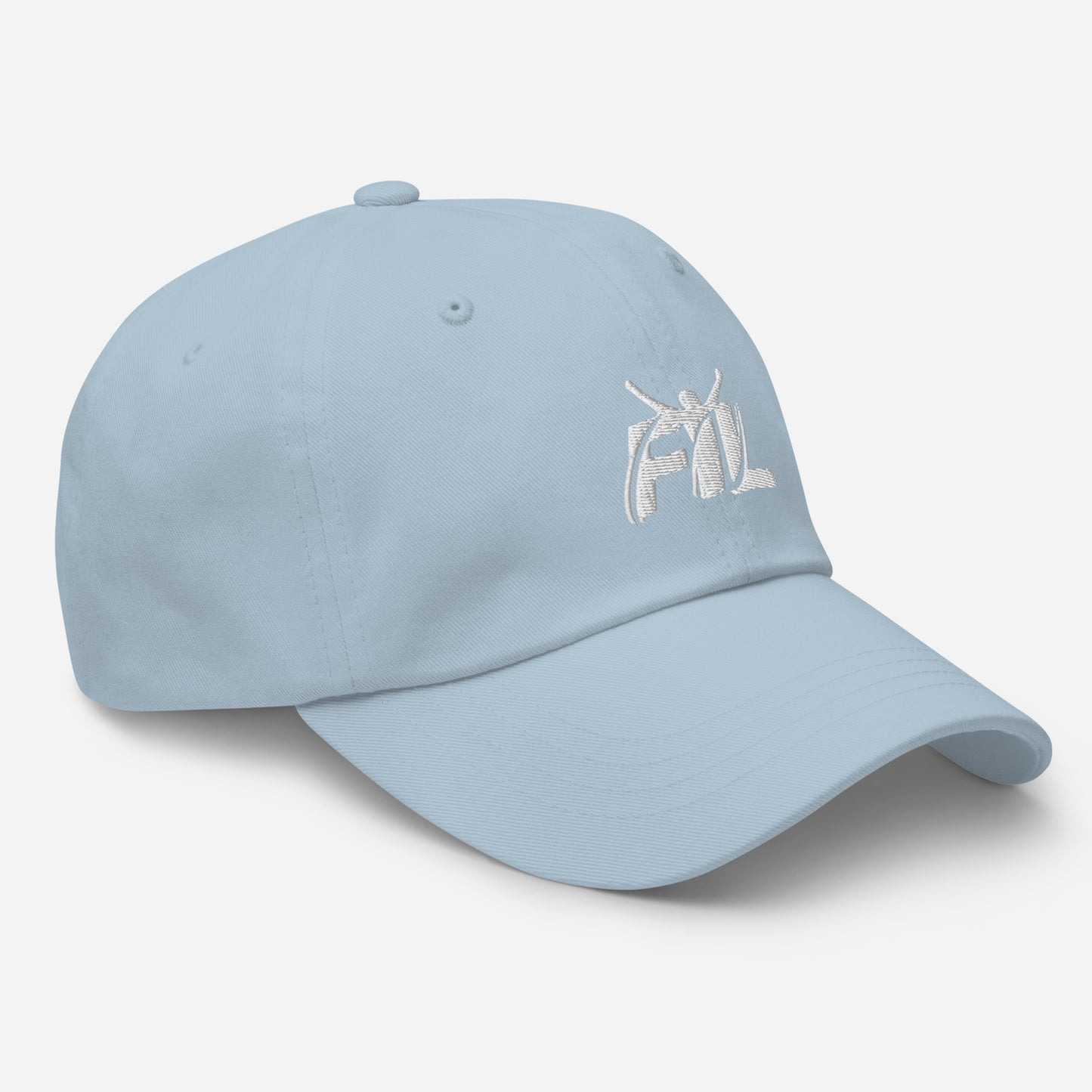 Men's FYL Dad hat w/ white male logo (embroidered)
