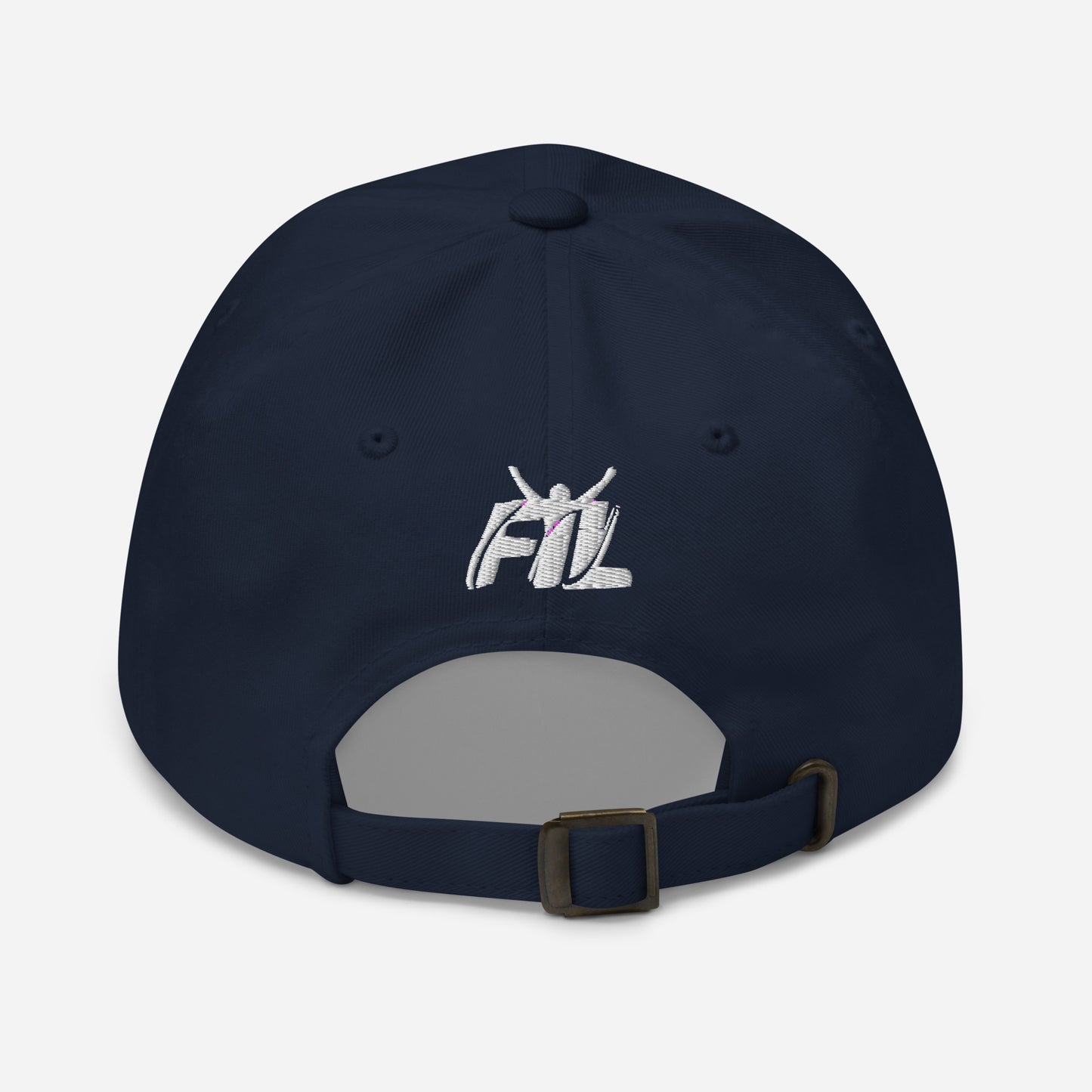 Men's FYL Dad hat w/ white male logo (embroidered)