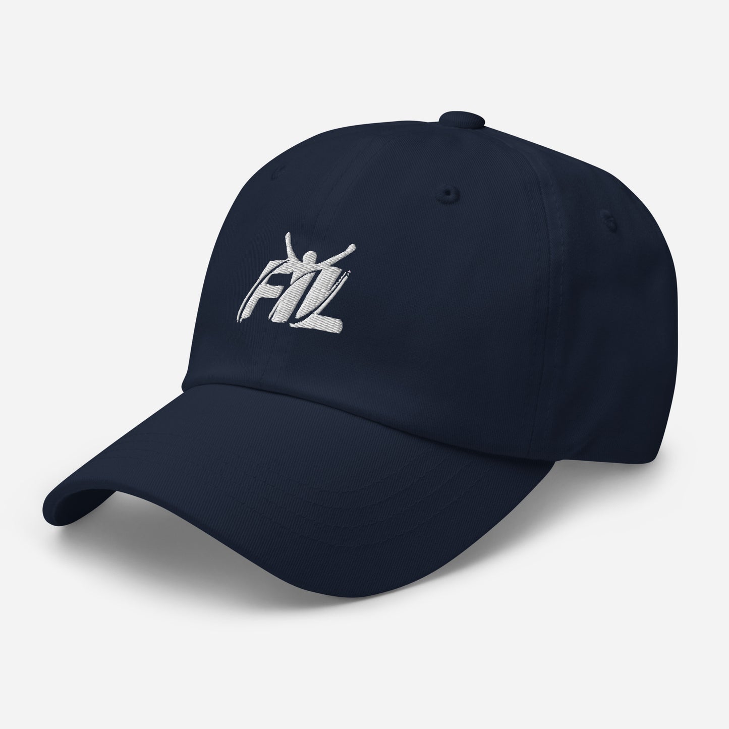 Men's FYL Dad hat w/ white male logo (embroidered)
