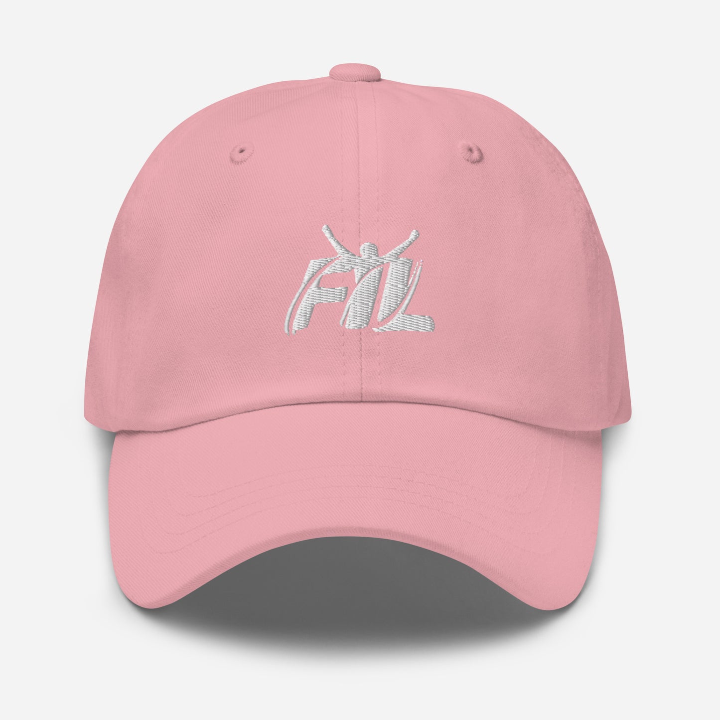 Men's FYL Dad hat w/ white male logo (embroidered)
