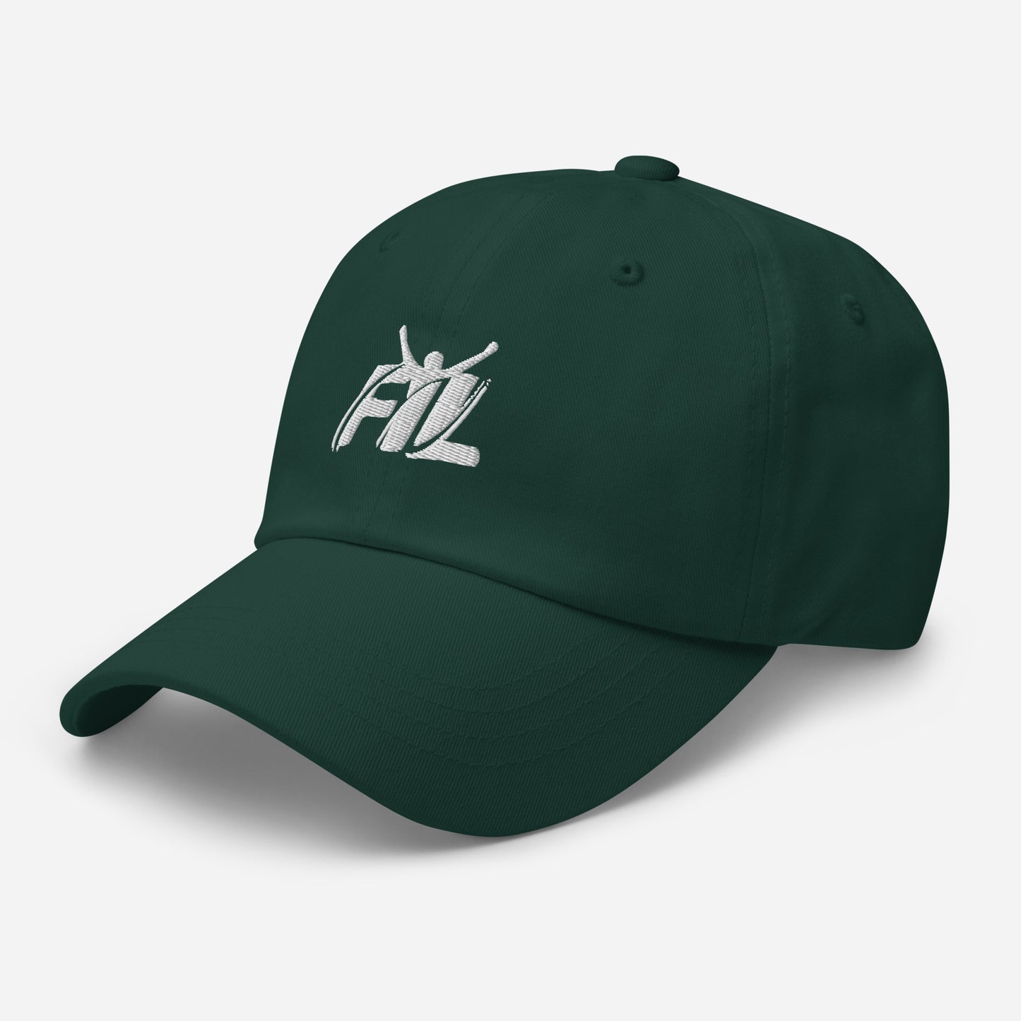 Men's FYL Dad hat w/ white male logo (embroidered)