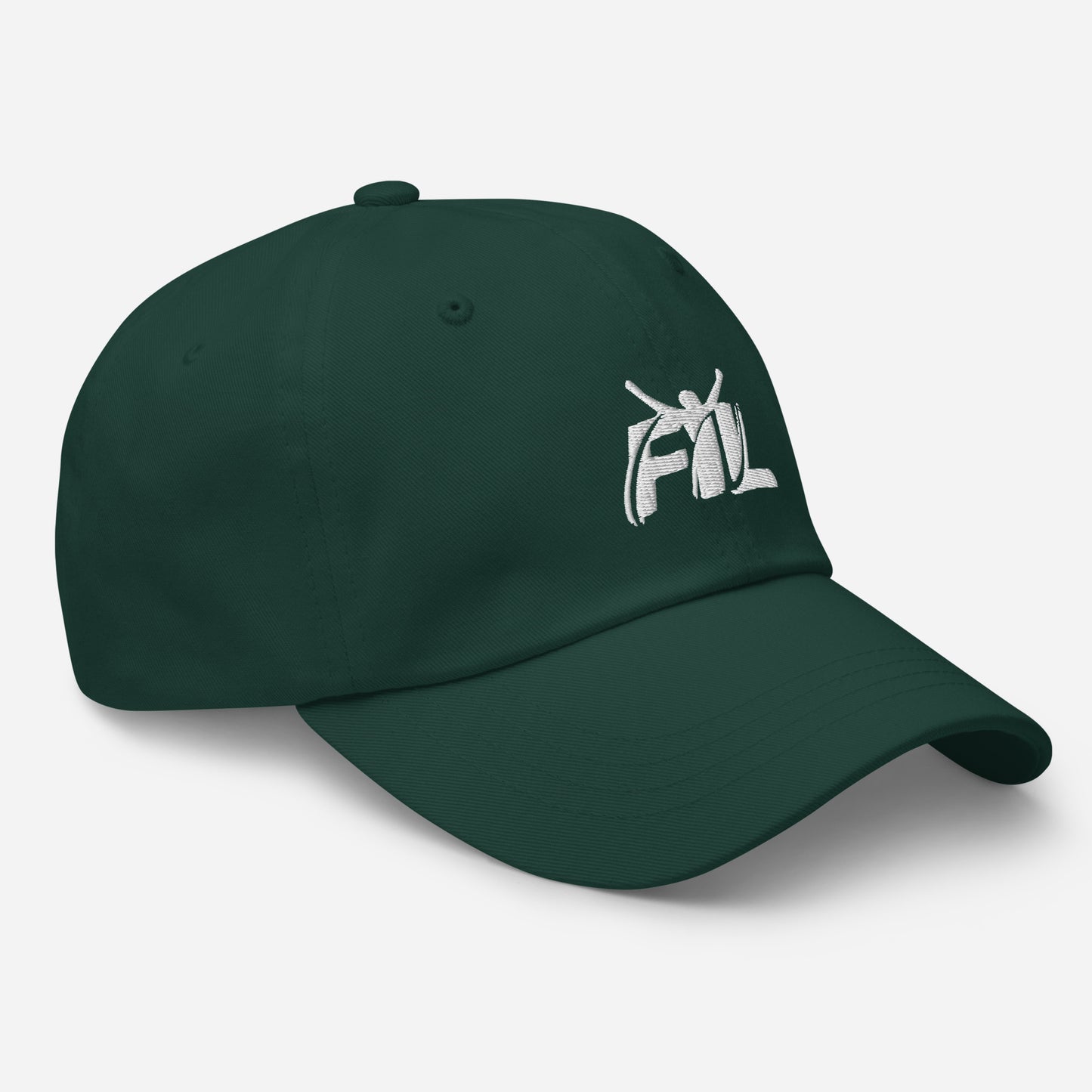 Men's FYL Dad hat w/ white male logo (embroidered)