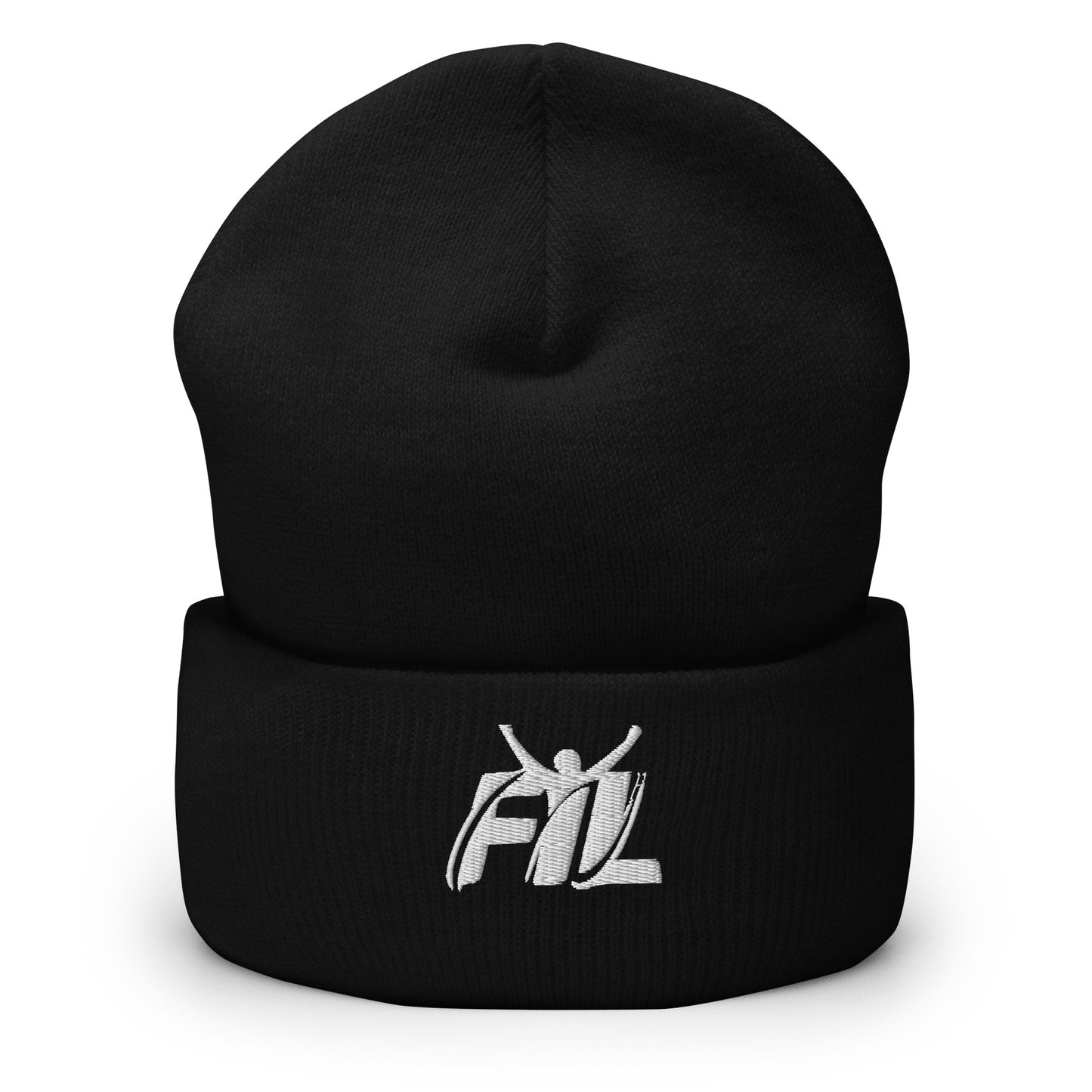 Men's FYL Cuffed Beanie w/ white male logo (embroidered)