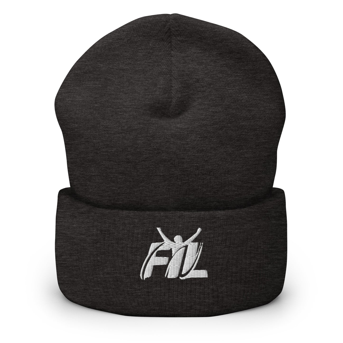 Men's FYL Cuffed Beanie w/ white male logo (embroidered)