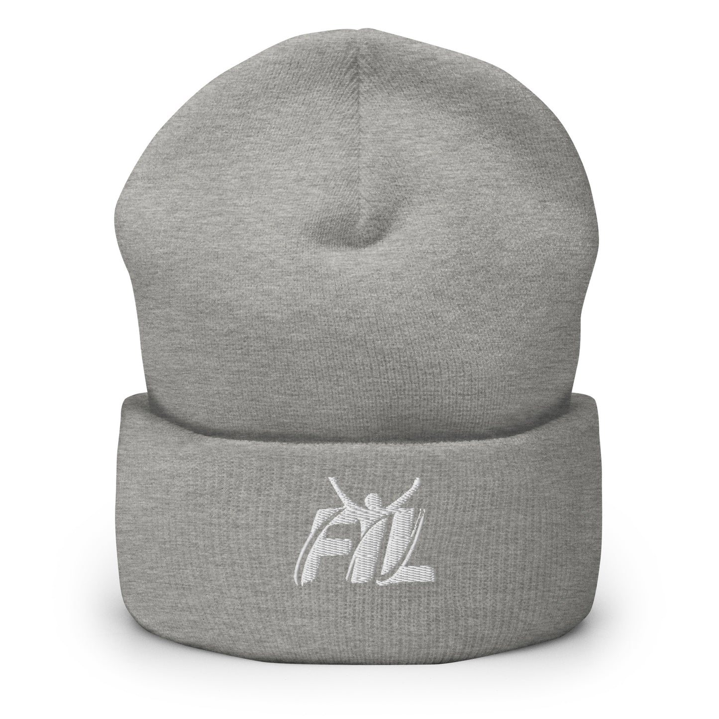 Men's FYL Cuffed Beanie w/ white male logo (embroidered)