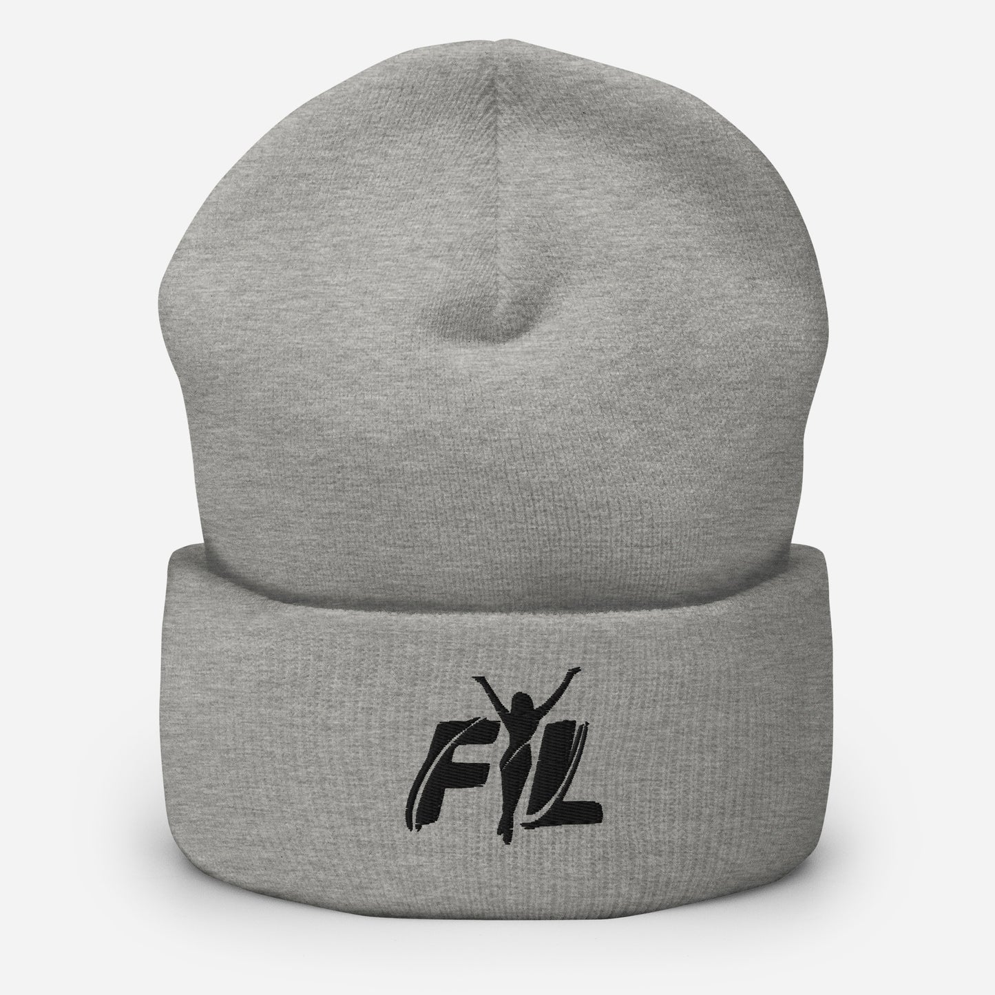 Cuffed Beanie w/ black female logo (embroidered)