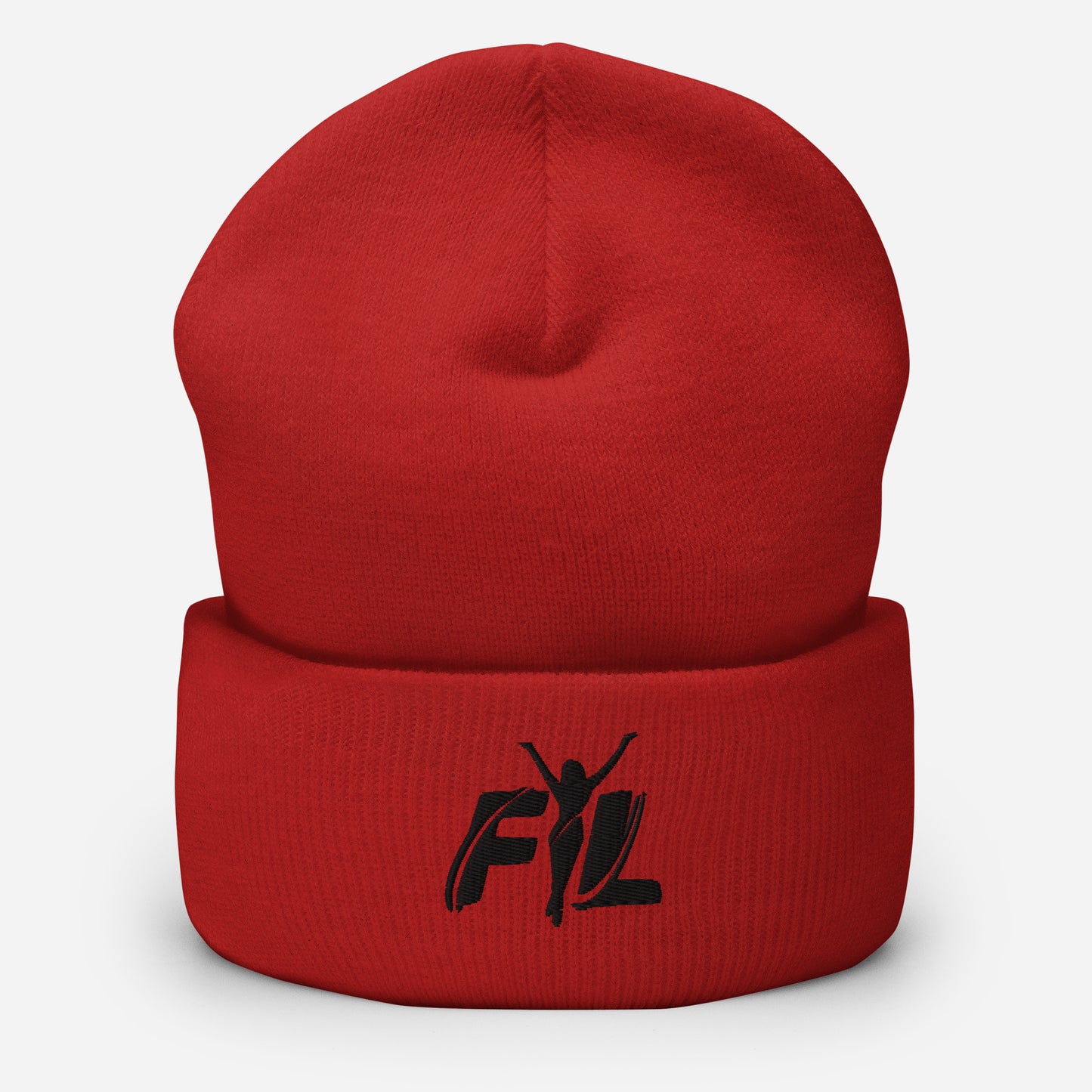 Cuffed Beanie w/ black female logo (embroidered)