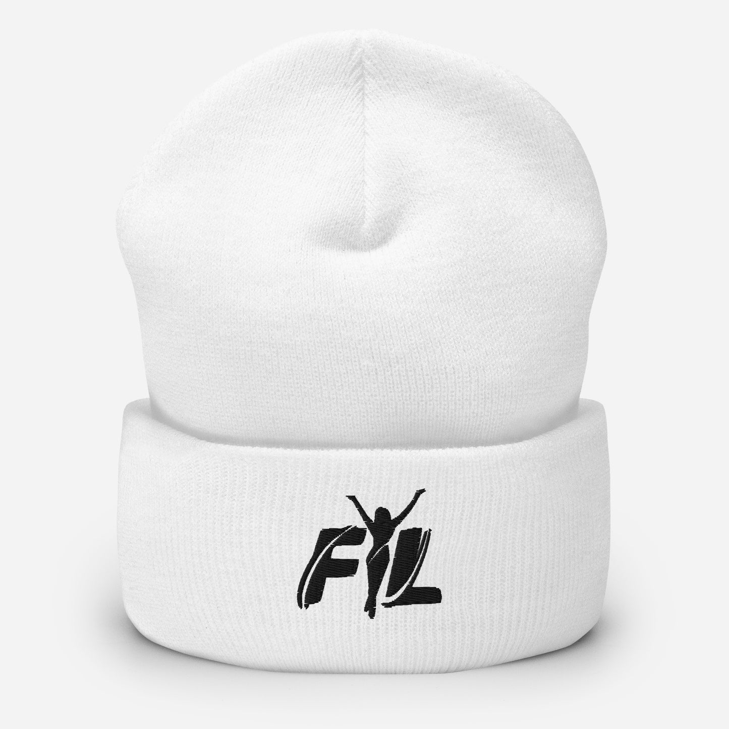 Cuffed Beanie w/ black female logo (embroidered)