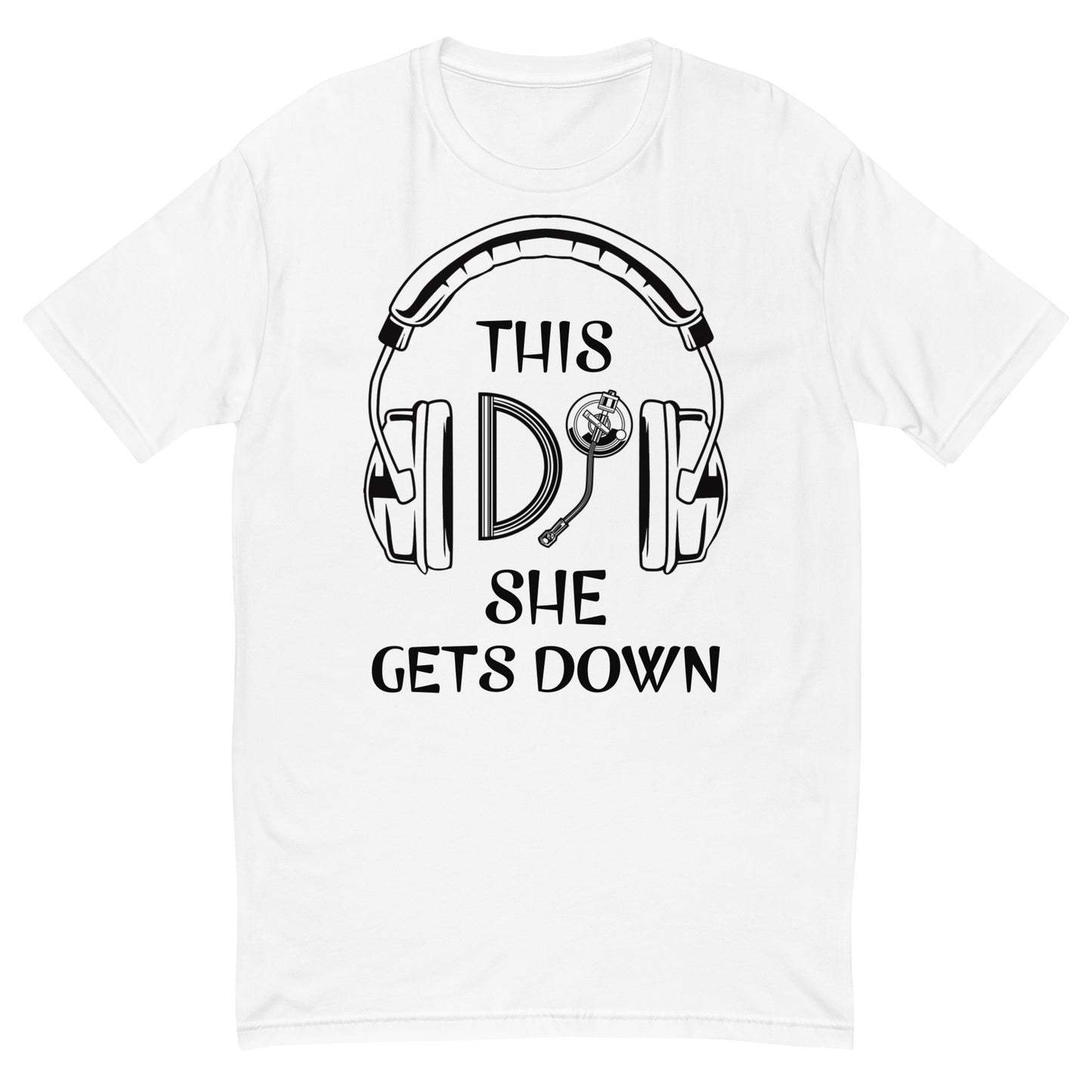 Women's Short Sleeve This Dj T-shirt w/ black main logo on back