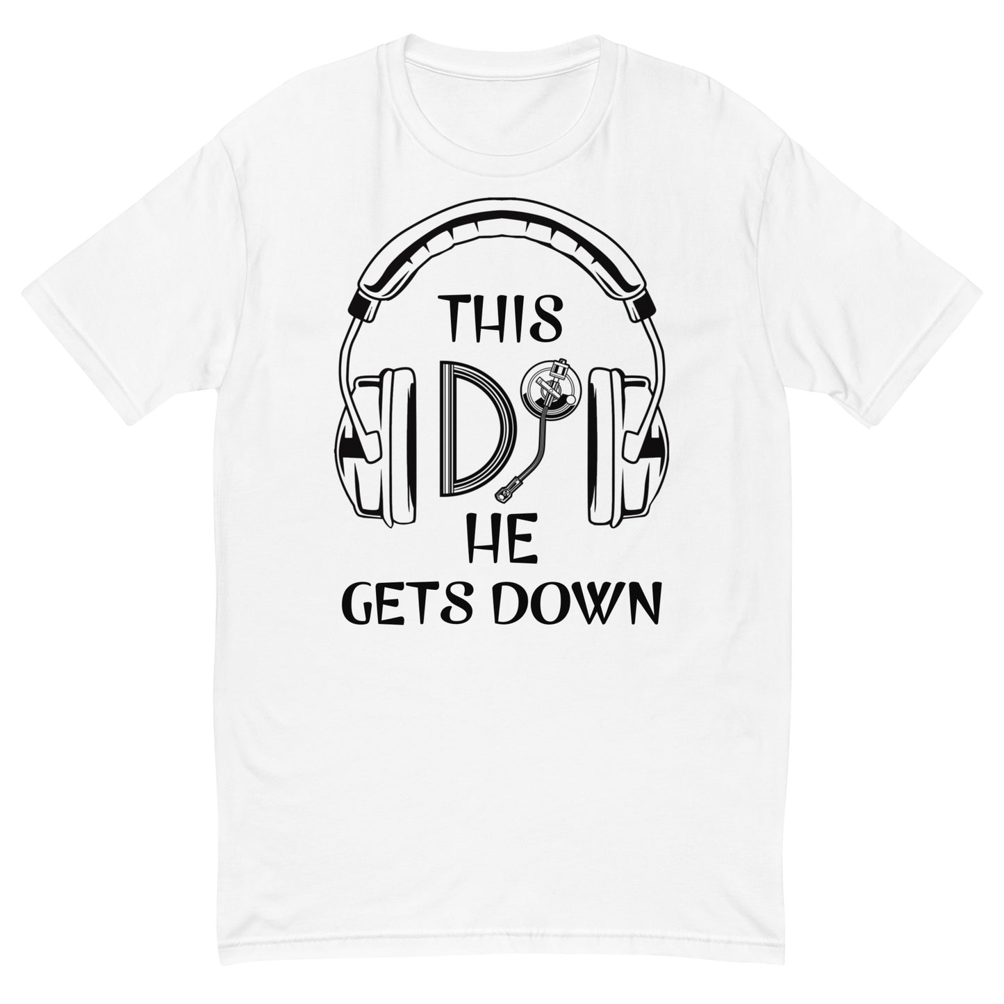 Mens Short Sleeve This Dj T-shirt w/ black main logo on back