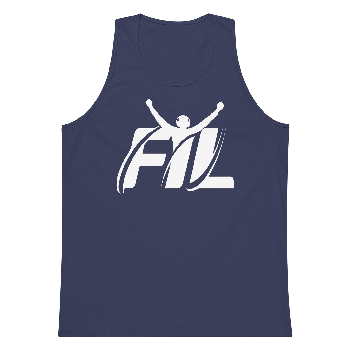 FYL Men’s premium tank top w/ white logo