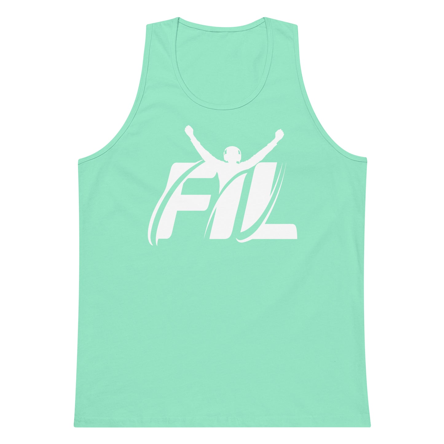 FYL Men’s premium tank top w/ white logo