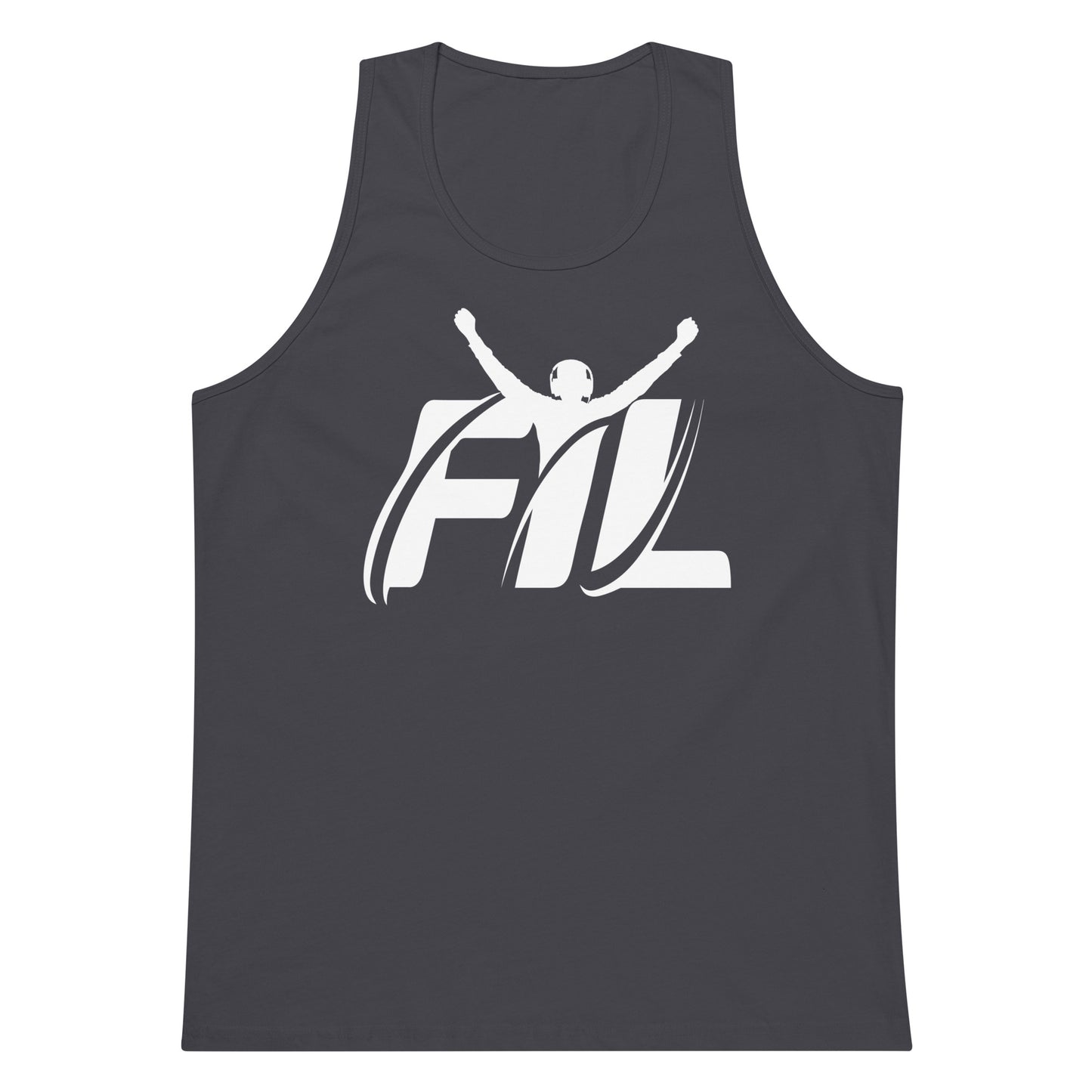 FYL Men’s premium tank top w/ white logo