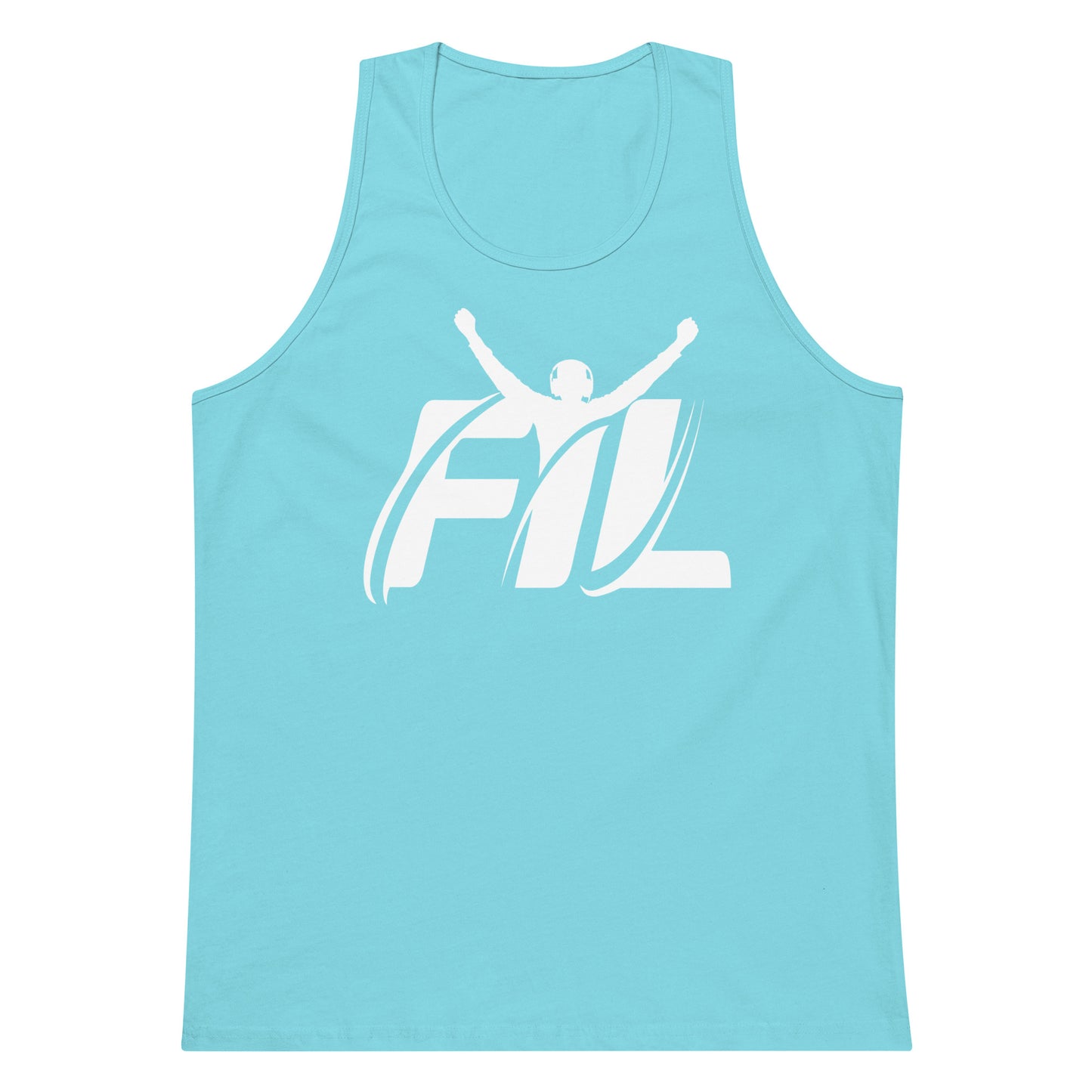 FYL Men’s premium tank top w/ white logo
