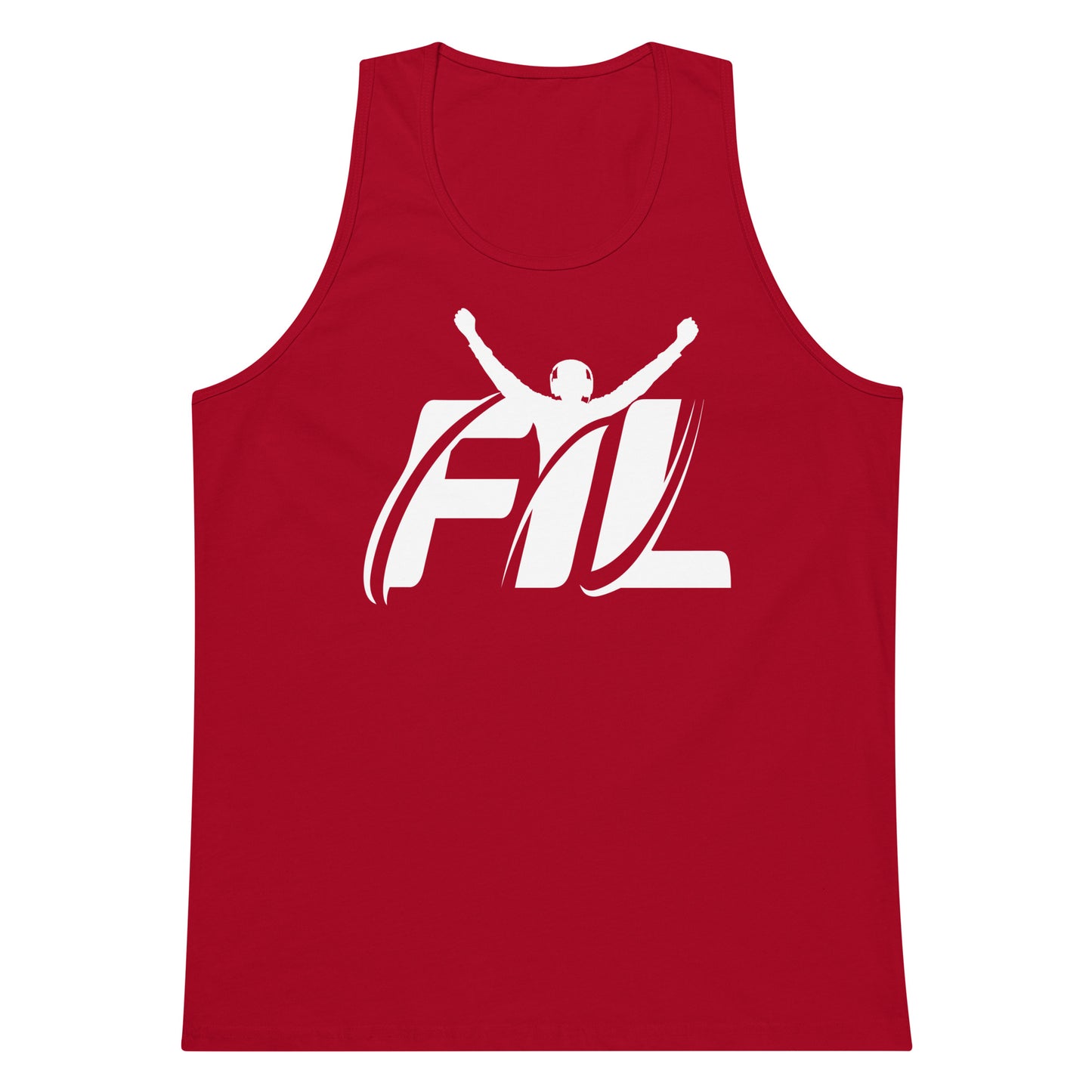 FYL Men’s premium tank top w/ white logo