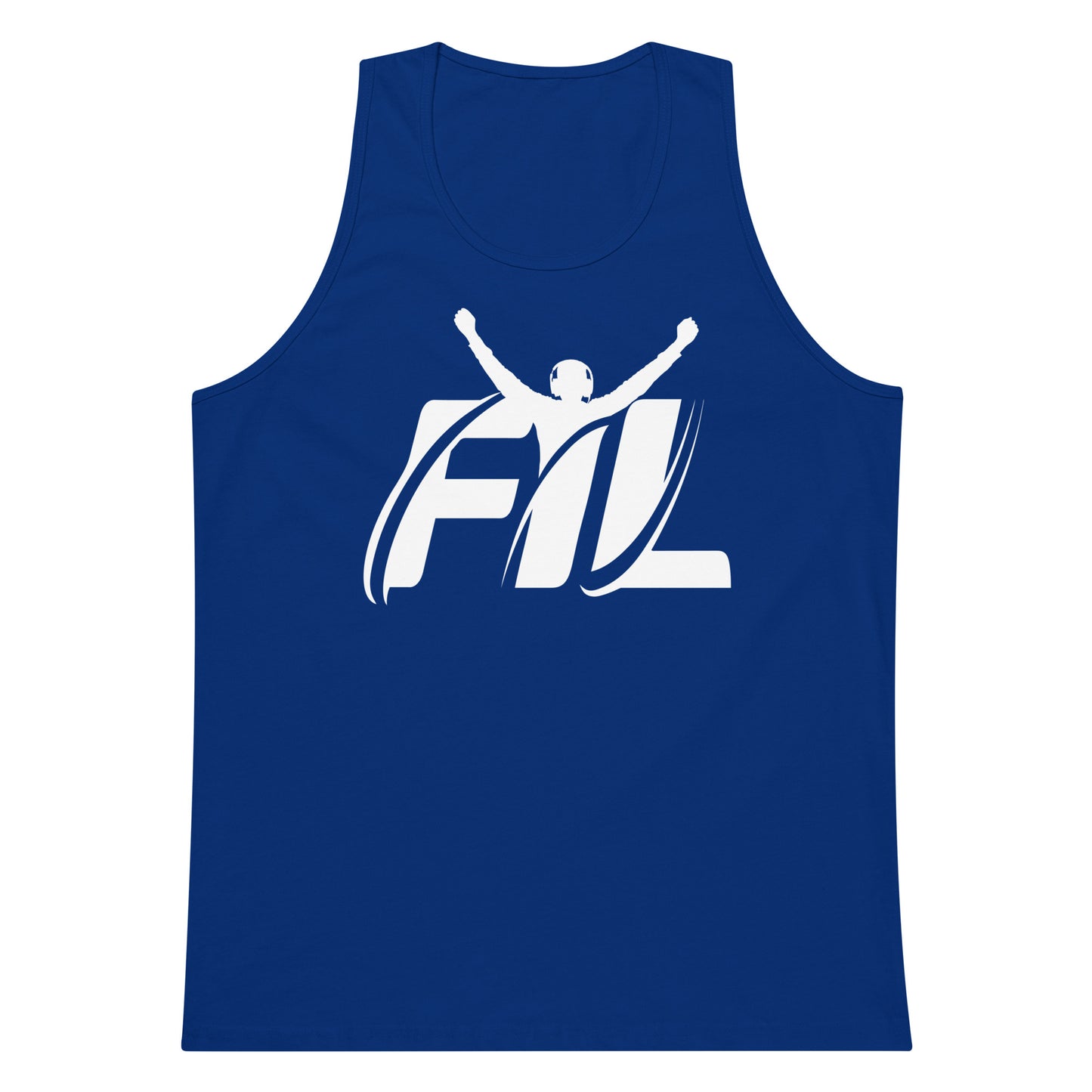 FYL Men’s premium tank top w/ white logo