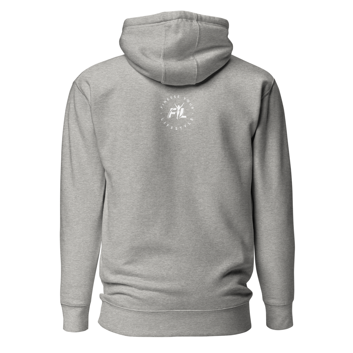 FYL This DJ Unisex Hoodie w/white female logo on back