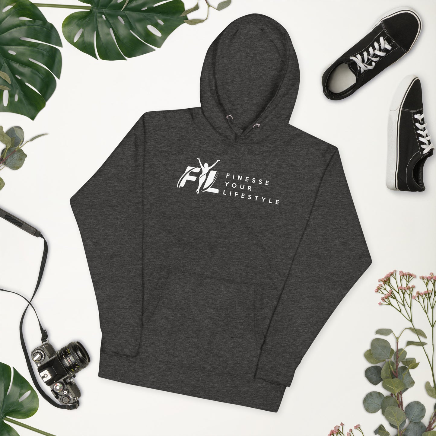 Women's FLY Cotton Heritage Unisex Hoodie w/white female secondary logo