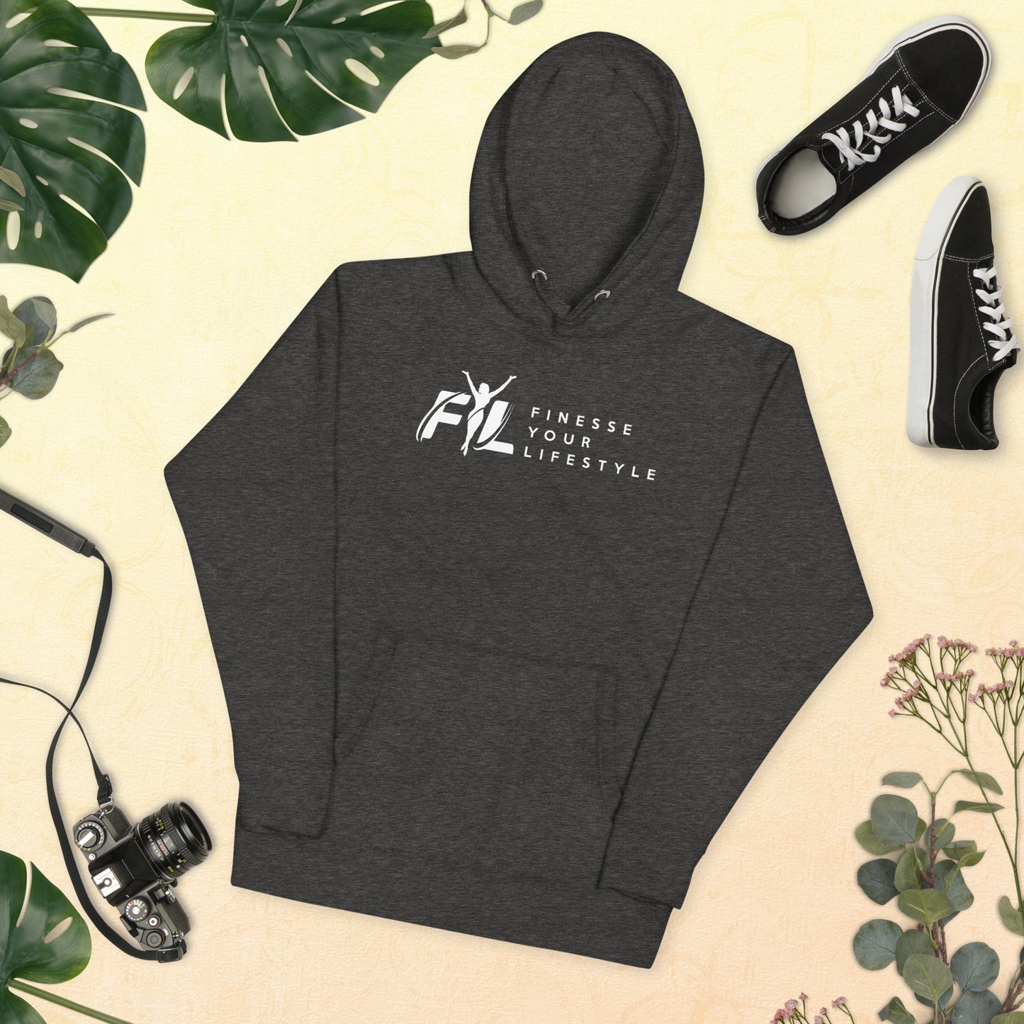 Women's FLY Cotton Heritage Unisex Hoodie w/white female secondary logo