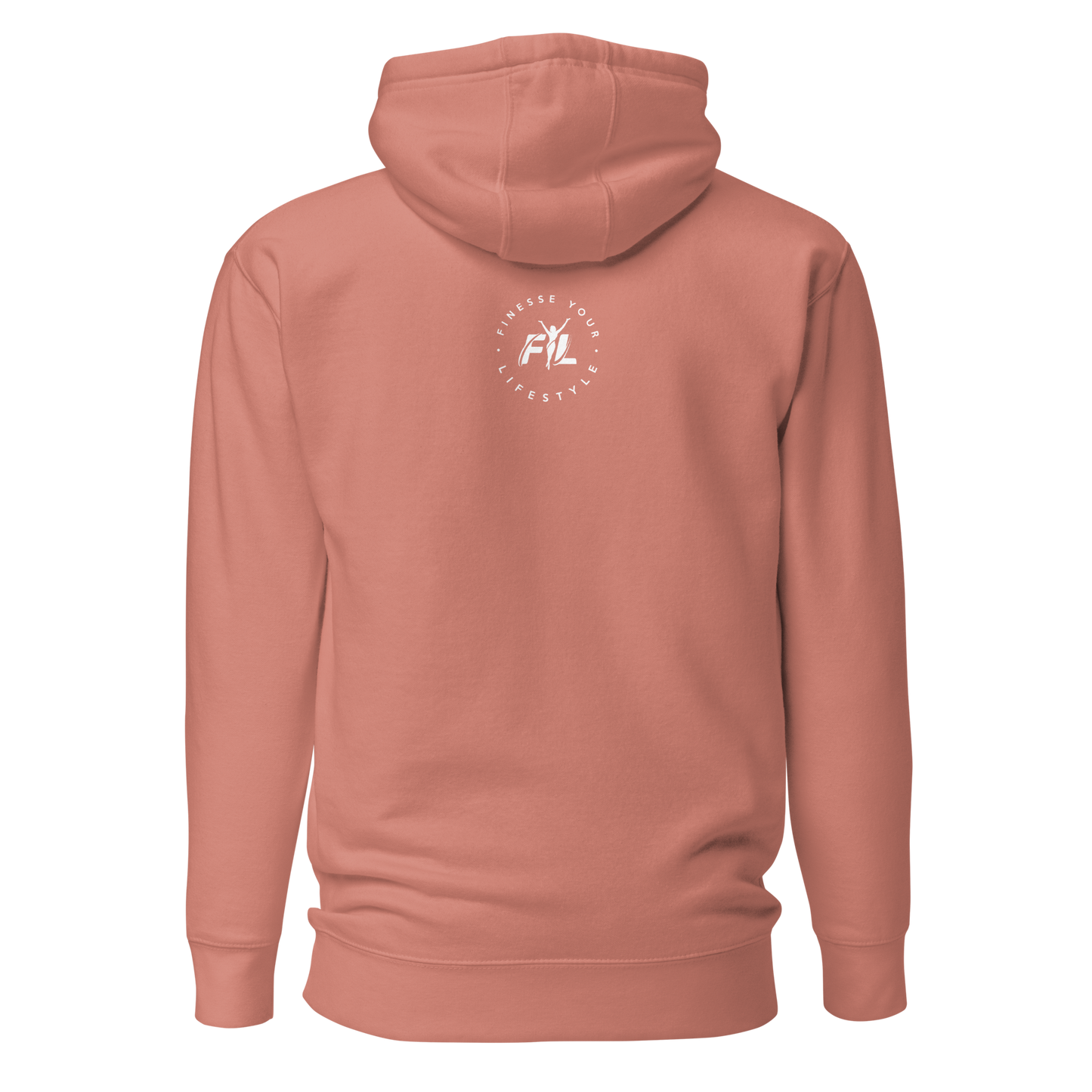 FYL This DJ Unisex Hoodie w/white female logo on back