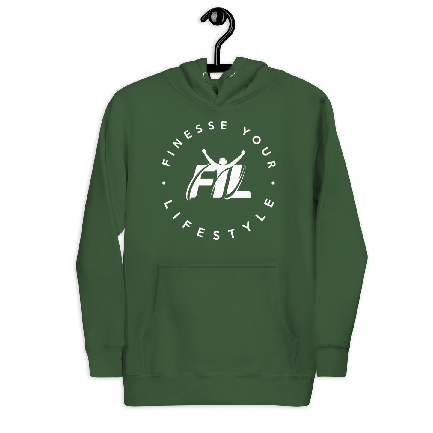 Men's FYL Cotton Heritage Hoodie w/ white male main logo