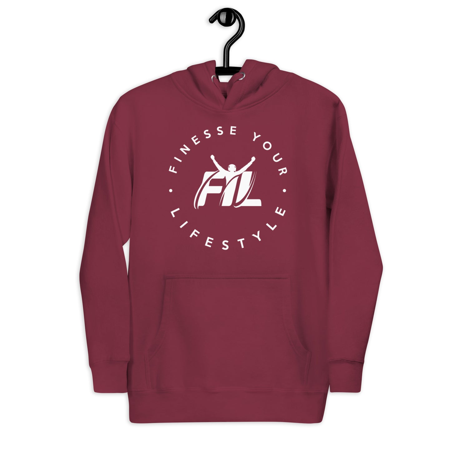 Men's FYL Cotton Heritage Hoodie w/ white male main logo