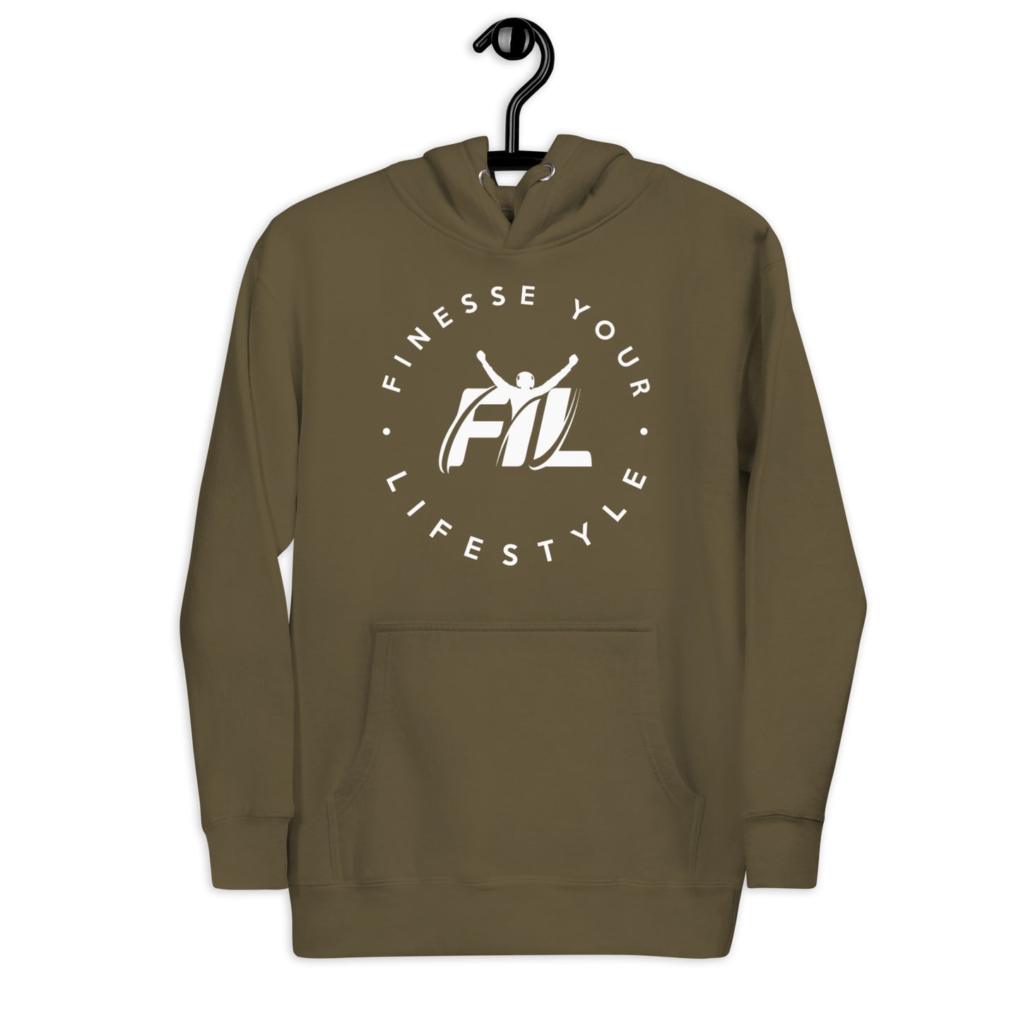 Men's FYL Cotton Heritage Hoodie w/ white male main logo