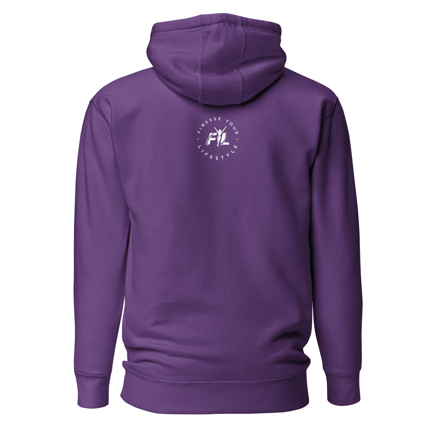FYL This DJ Unisex Hoodie w/white female logo on back