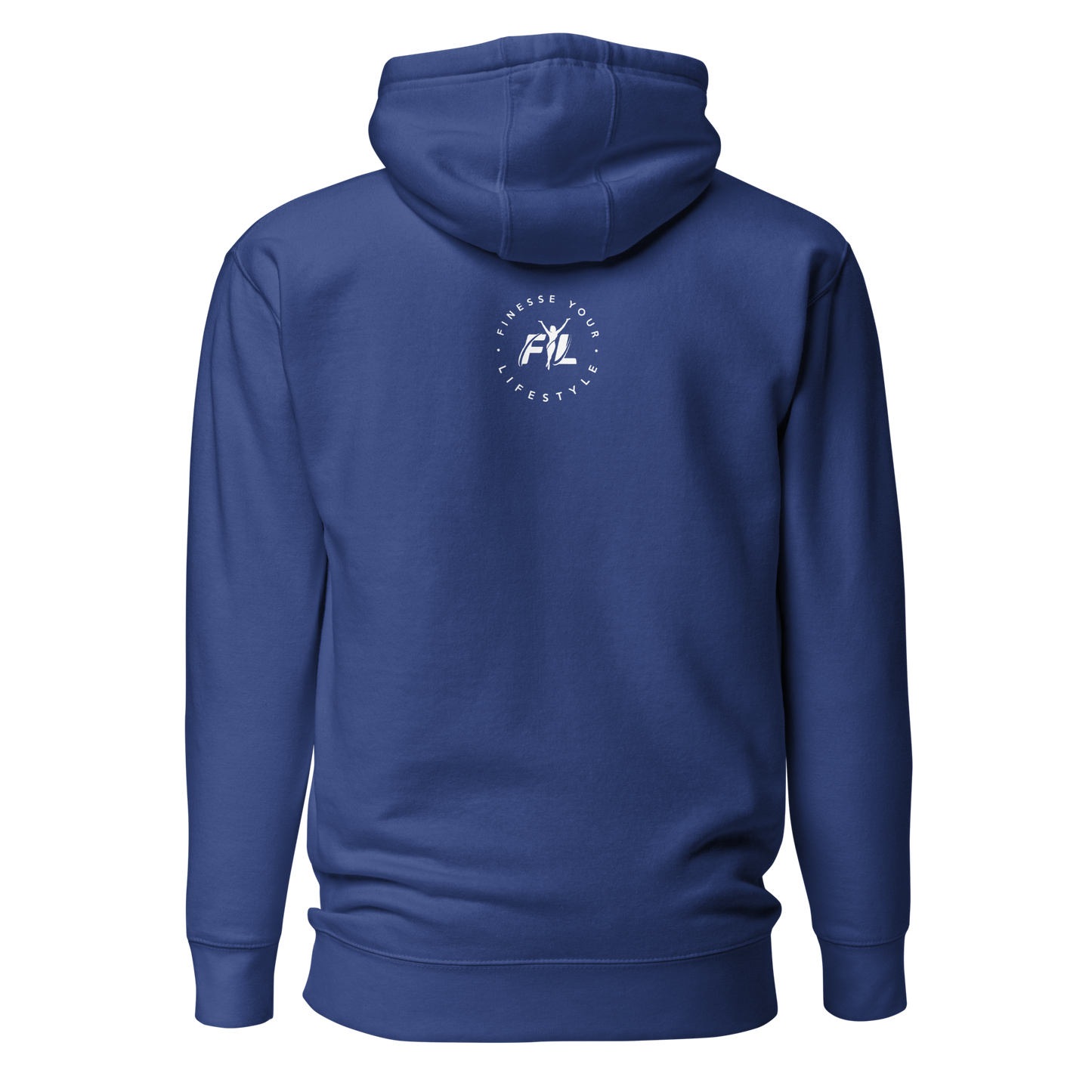 FYL This DJ Unisex Hoodie w/white female logo on back