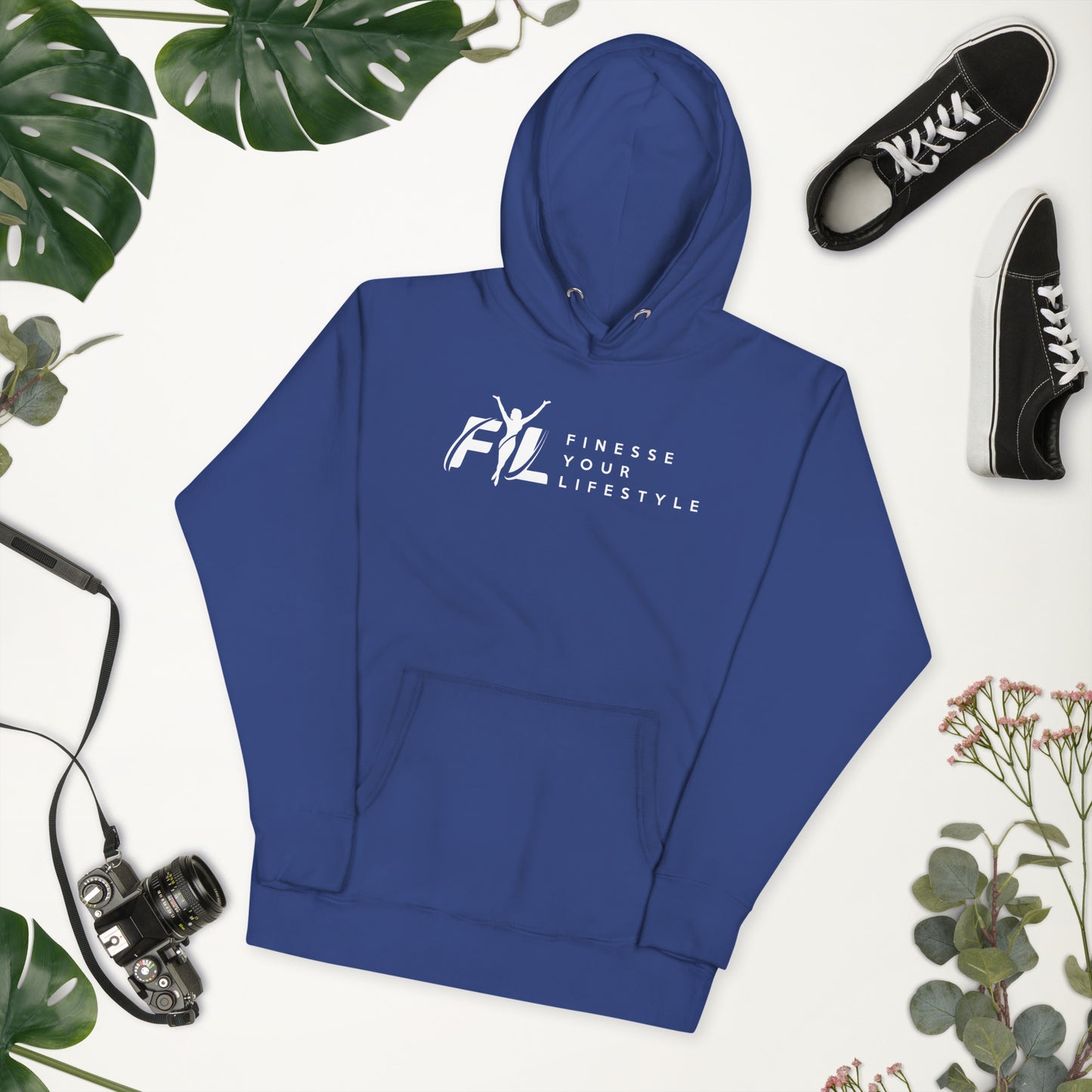Women's FLY Cotton Heritage Unisex Hoodie w/white female secondary logo