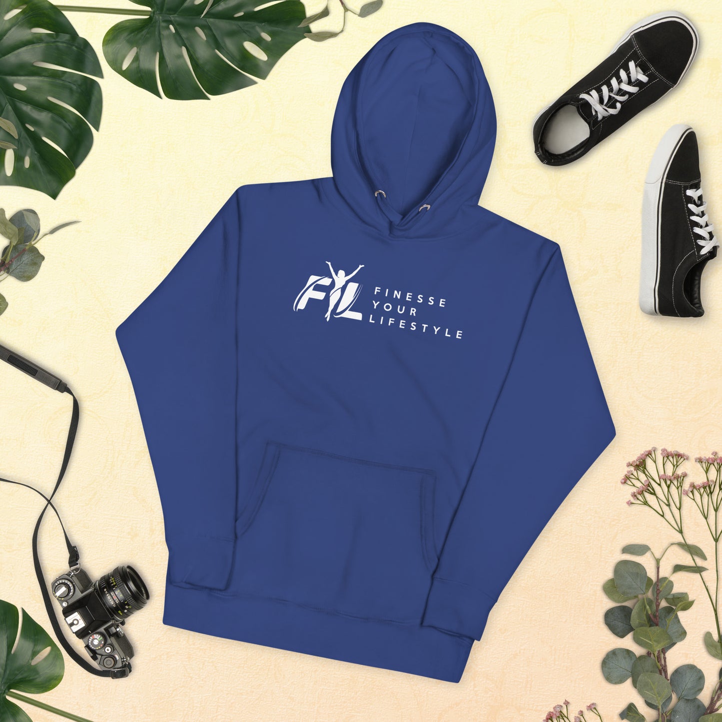 Women's FLY Cotton Heritage Unisex Hoodie w/white female secondary logo
