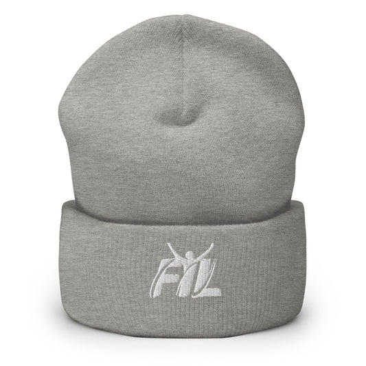 Men's FYL Cuffed Beanie w/ white male logo (embroidered)