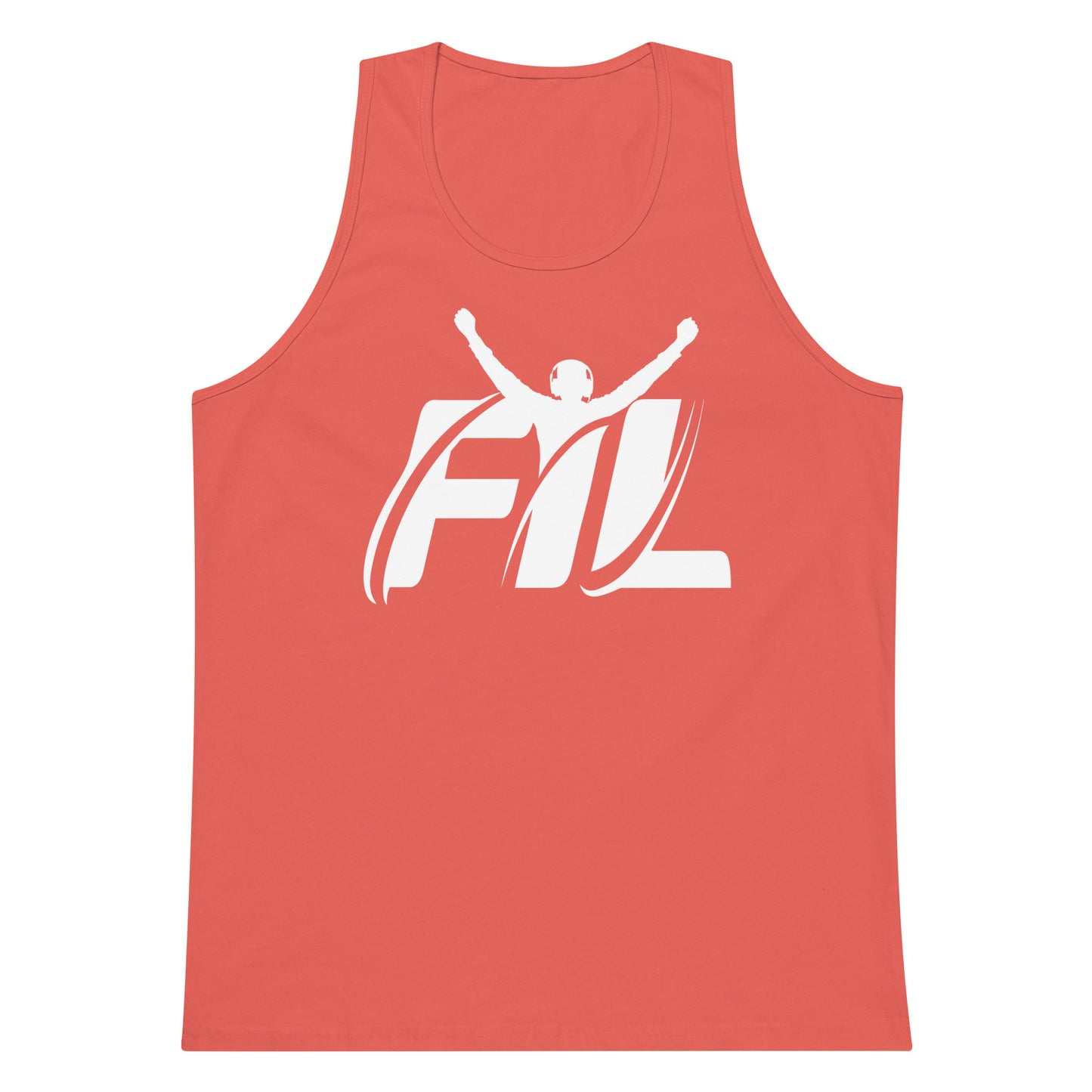 FYL Men’s premium tank top w/ white logo